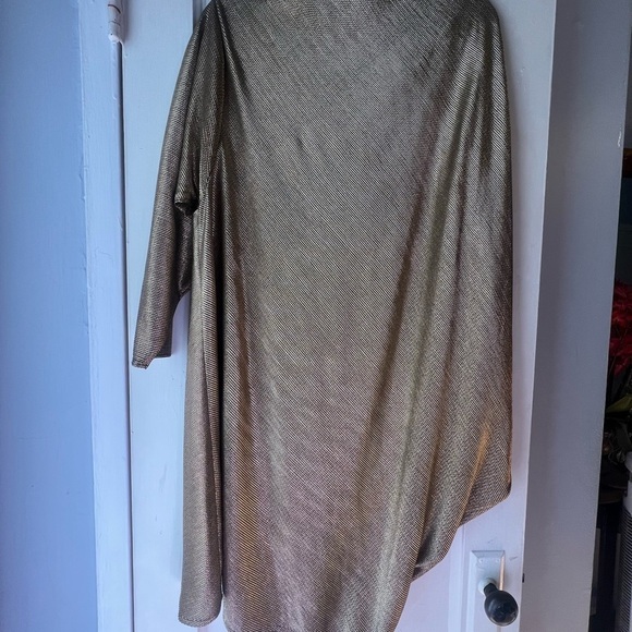 Talbot Runof Gold Metallic Stole 10 - Picture 12 of 13